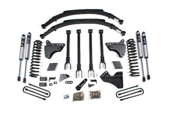 BDS 6 Inch Lift Kit W/ 4-Link, Fits Ford F250/F350 Super Duty 11-16 4WD Diesel 597FS