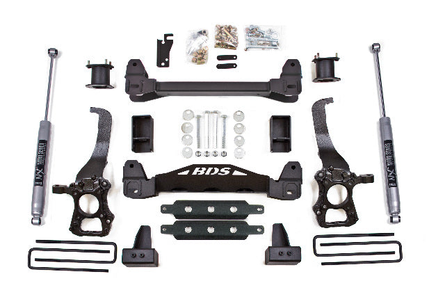 BDS 4 Inch Lift Kit, Fits Ford F150 15-20 2WD 1523H