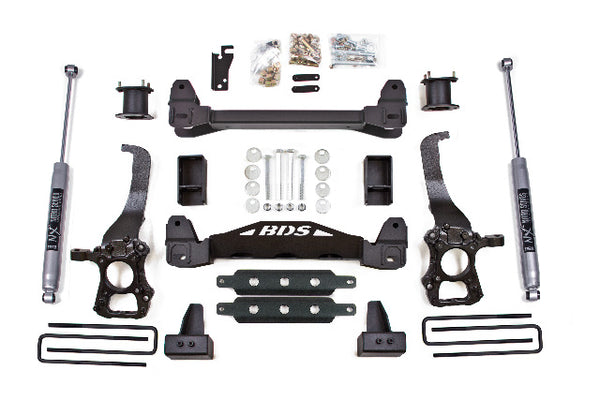 BDS 4 Inch Lift Kit, Fits Ford F150 15-20 2WD 1523H