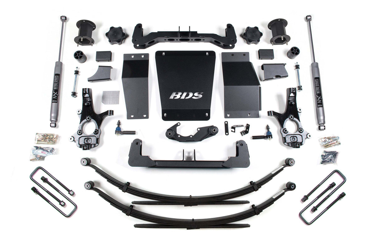 BDS 6.5 Inch Lift Kit Fits Chevy Silverado Or GMC Sierra 1500 14-18 4WD 707H