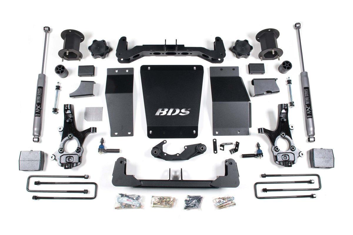 BDS 6.5 Inch Lift Kit Fits Chevy Silverado Or GMC Sierra 1500 14-18 4WD 708H