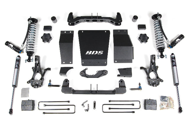 BDS 4 Inch Lift Kit 2.5 Coil-over, Fits Chevy Silverado Or GMC Sierra 1500 14-18 4WD 713FDSC