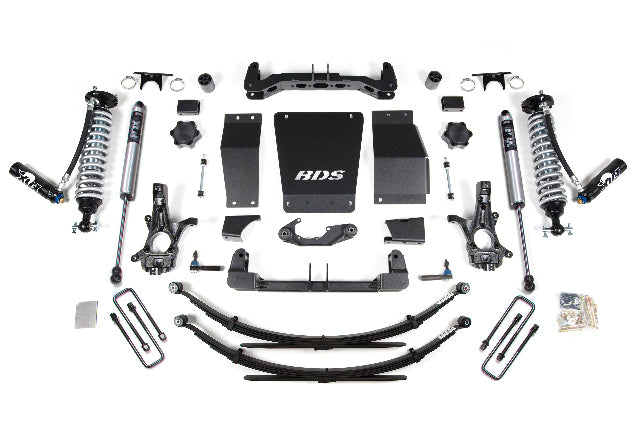 BDS 4 Inch Lift Kit 2.5 Coil-over, Fits Chevy Silverado Or GMC Sierra 1500 14-18 4WD 716FDSC