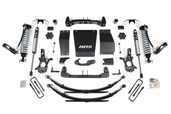 BDS 6 Inch Lift Kit 2.5 Coil-over, Fits Chevy Silverado Or GMC Sierra 1500 14-18 4WD 717FDSC