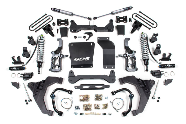 BDS 6.5 Inch Lift Kit 2.5 Coil-over Conversion, Fits Chevy Silverado Or GMC Sierra 2500HD/3500HD 11-19 Diesel 728FDSC