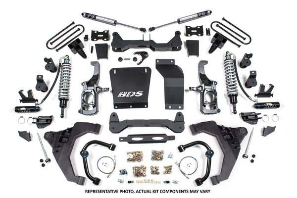 BDS 6.5 Inch Lift Kit Fox 2.5 Coilover Conversion Chevy Silverado Or GMC Sierra 2500HD/3500HD 11-19 Diesel 727PES