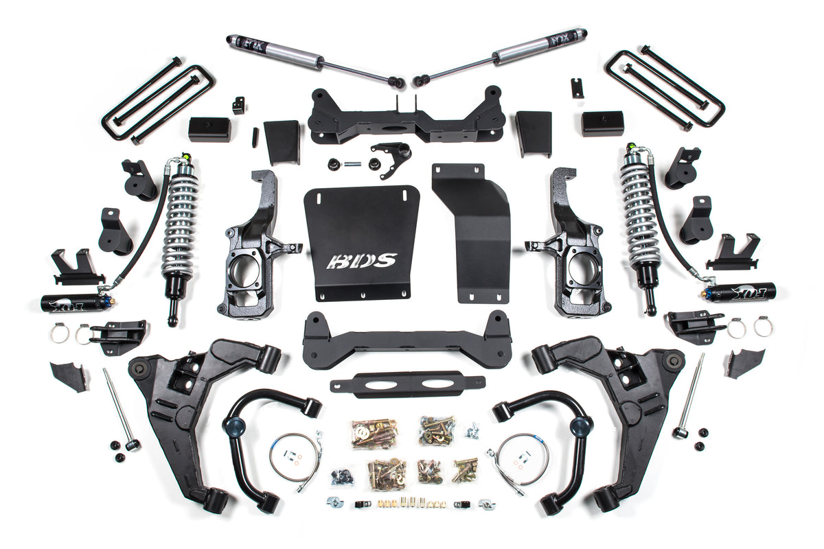BDS 6.5 Inch Lift Kit 2.5 Coil-over Conversion, Fits Chevy Silverado Or GMC Sierra 2500HD/3500HD 11-19 Diesel 730FDSC