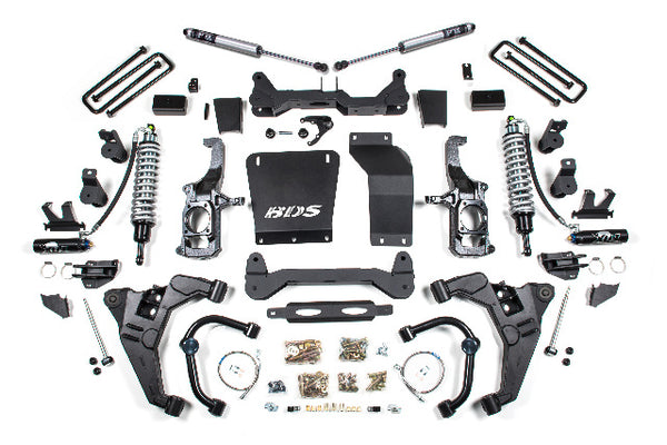 BDS 6.5 Inch Lift Kit 2.5 Coil-over Conversion, Fits Chevy Silverado Or GMC Sierra 2500HD/3500HD 11-19 Diesel 729FDSC