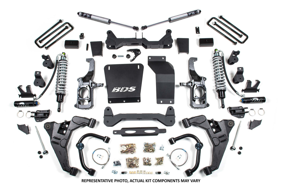 BDS 6.5 Inch Lift Kit FOX 2.5 Coilover Conversion Fits Chevy Silverado Or GMC Sierra 2500HD/3500HD 11-19 Diesel 730PSS