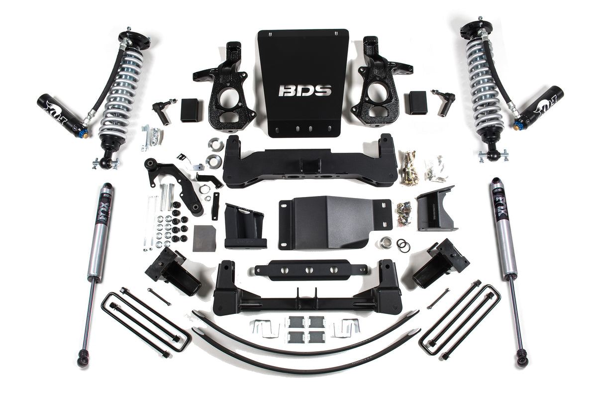 BDS 8 Inch Lift Kit 2.5 Coil-over Dsc, Fits Chevy Silverado Or GMC Sierra 1500 14-18 4WD 744FDSC
