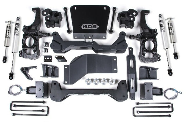 BDS 2020-2025 Chevrolet Silverado/gmc Sierra 2500HD/3500HD 4wd, 6.5" Suspension Lift System, 6" Rear Lift, Block, W/o Overload - Fox 2.5 Ps Hto Shocks Front/rear 753FPP