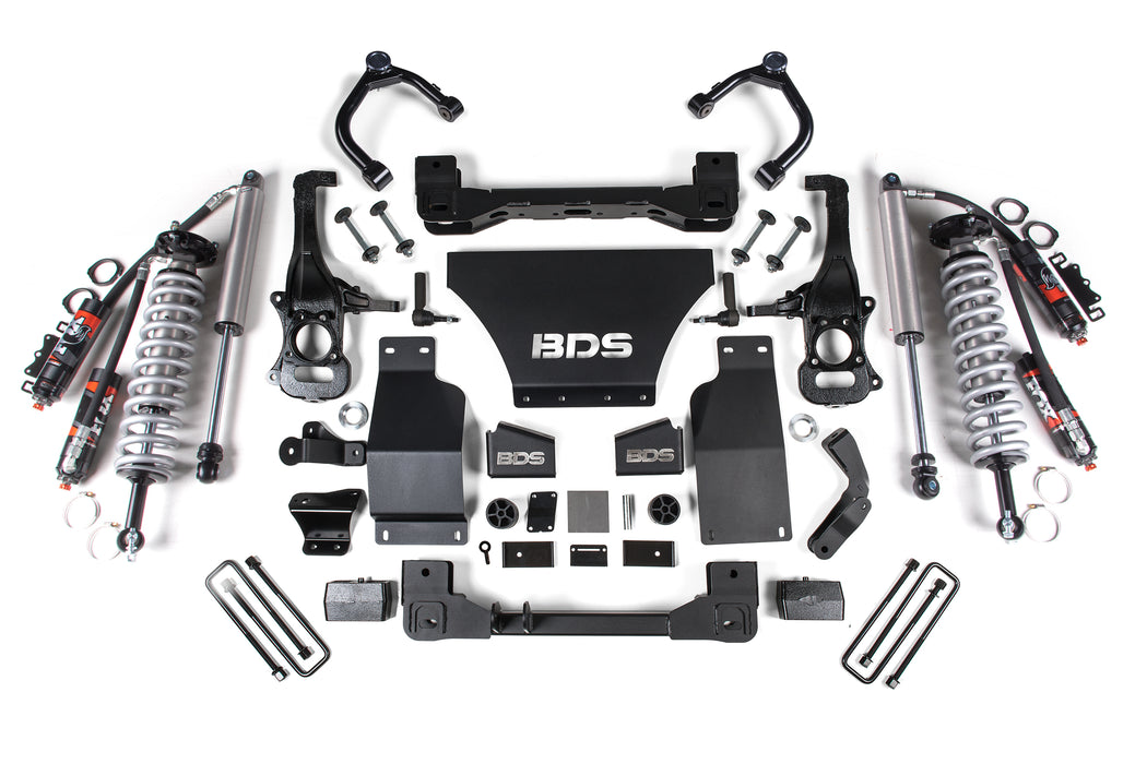 BDS BDS781FPE 4 Inch Lift Kit FOX 2.5 Performance Elite Coil-Over Chevy Silverado or GMC Sierra 1500 (19-24) 4WD Gas