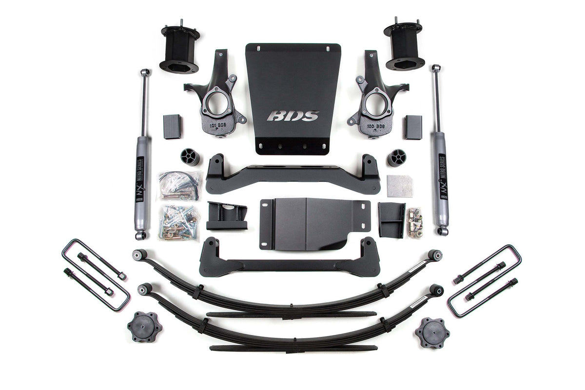 BDS 6 Inch Lift Kit Fits Chevy Silverado Or GMC Sierra 1500 07-13 4WD 796H