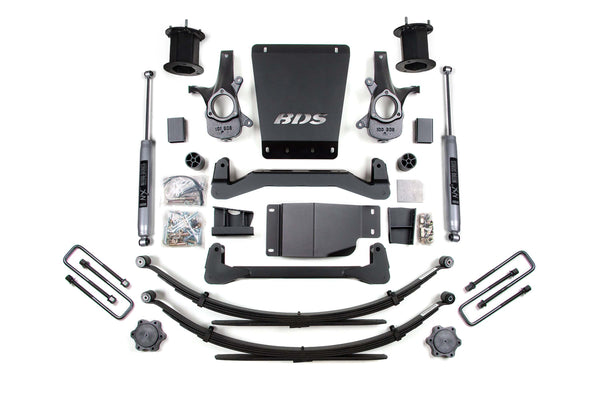 BDS 6 Inch Lift Kit Chevy Silverado Or GMC Sierra 1500 07-13 4WD 796H