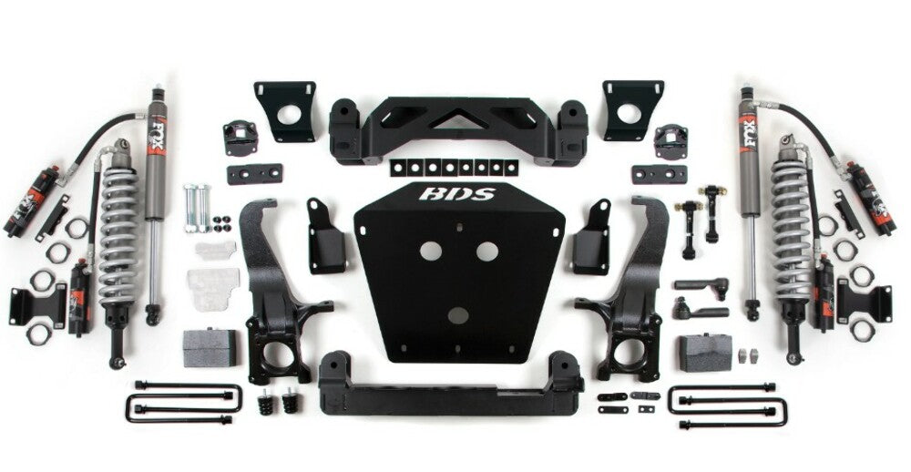 BDS 2007-2015 Toyota Tundra 7" Suspension System, 4" Rear Block - Fox 2.5 Pes C/o, Fox 2.5 Pes Shocks 813FPE