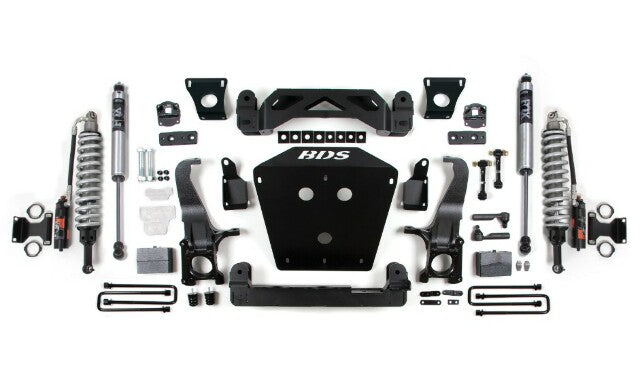 2007-2015 Toyota Tundra 5in Suspension System, 3" Rear Block - Fox 2.5 PES C/O, Fox 2.0 PS Shocks