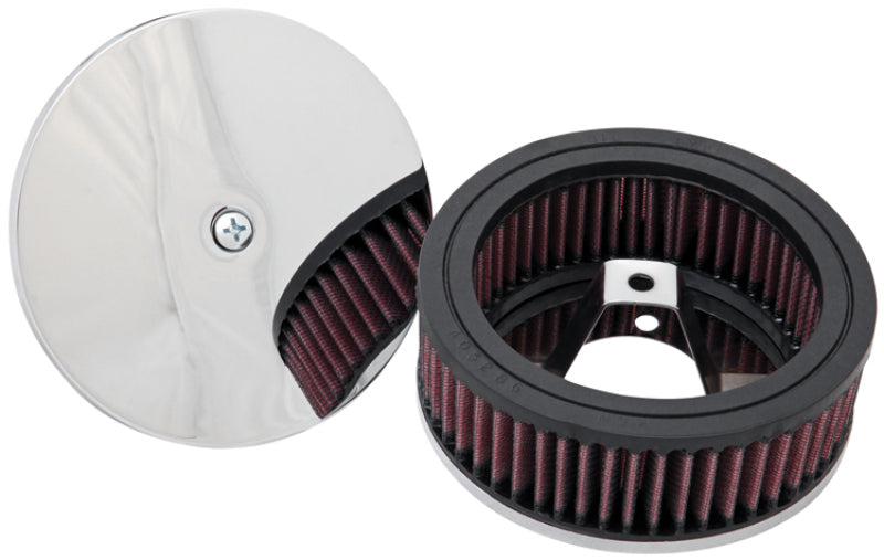 K&N 4in ID / 5.5in OD / 2in H Custom Assembly Filter designed to fit Harley-Davidson Motorcycle RK-3201