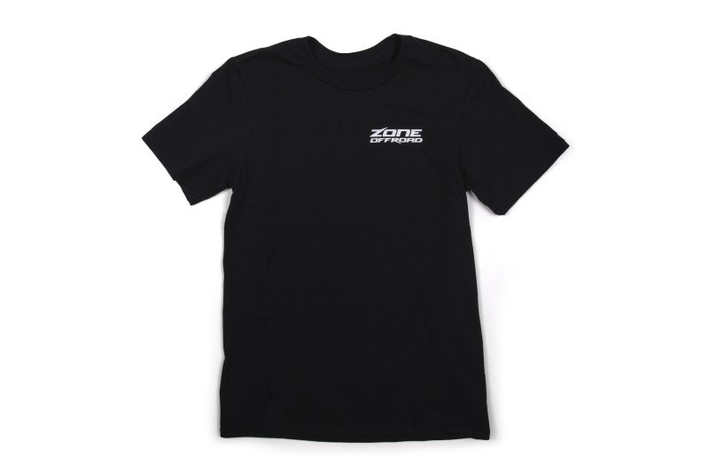 ZONE  Black premium cotton t-shirt - Green Logo
