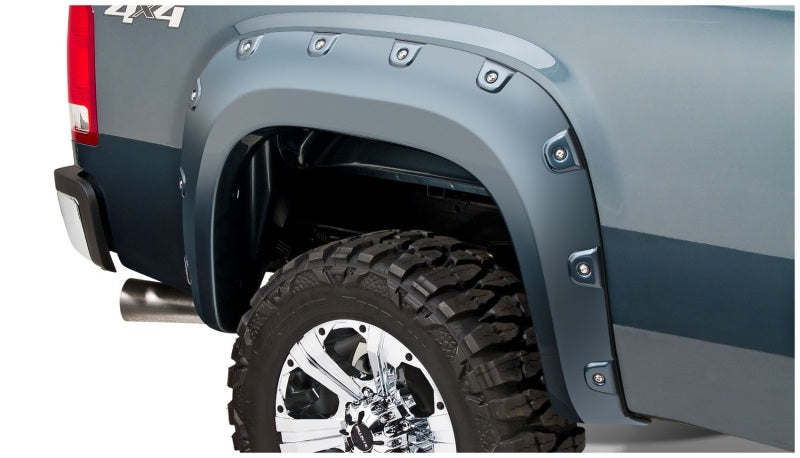 Bushwacker Front & Rear Black Boss Pocket Style Fender Flare For Sierra 40943-02