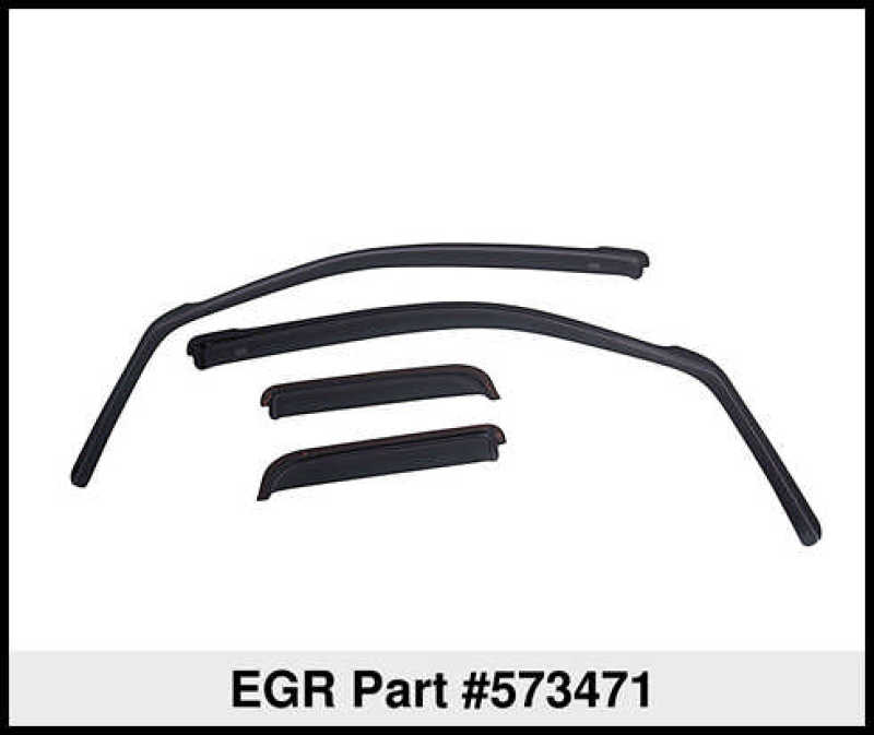 EGR 15+ Ford F150 Super Cab In-Channel Window Visors Set of 4 (573471) 573471