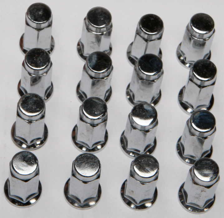 Itp 16/Pk 3/8"-24 Flat Base Chrome Lug Nuts ALUG11BX