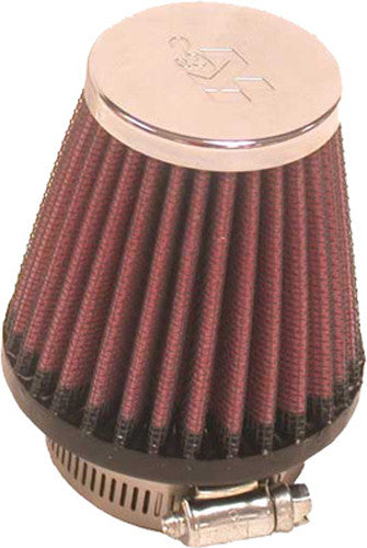 K&N Universal Clamp-On Air Filter: High Performance, Premium, Washable, Replacement Filter: Flange Diameter: 1.875 In, Filter Height: 3 In, Flange Length: 0.625 In, Shape: Round Tapered, RC-1090