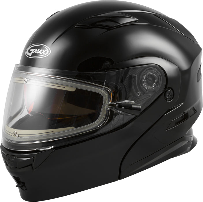 Gmax Md-01S Modular Snow Helmet W/Electric Shield Black 2X G4010028D