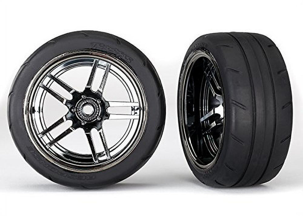 Traxxas Tires And Wheels Assembled (�1.9' Response Tires) (Extra Wide, Rear) (2) 8374