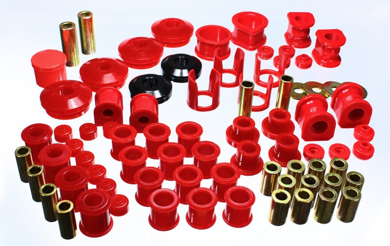 Energy Suspension 89-94 Compatible with Nissan 240SX (S13) Red Hyper-Flex Master Bushing Set 7.18106R