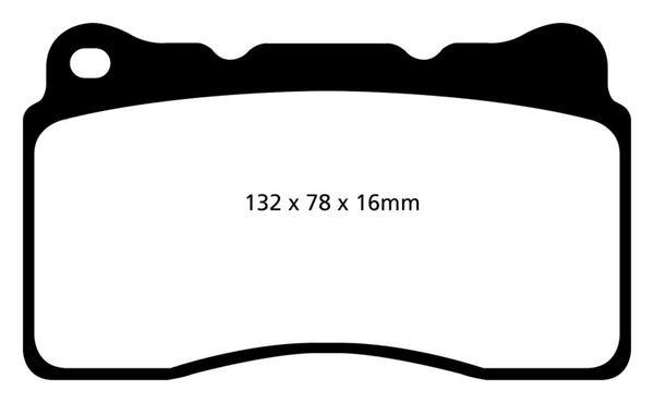 EBC 2016+ Fits Cadillac CT6 2.0L Turbo Yellowstuff Front Brake Pads DP42093R