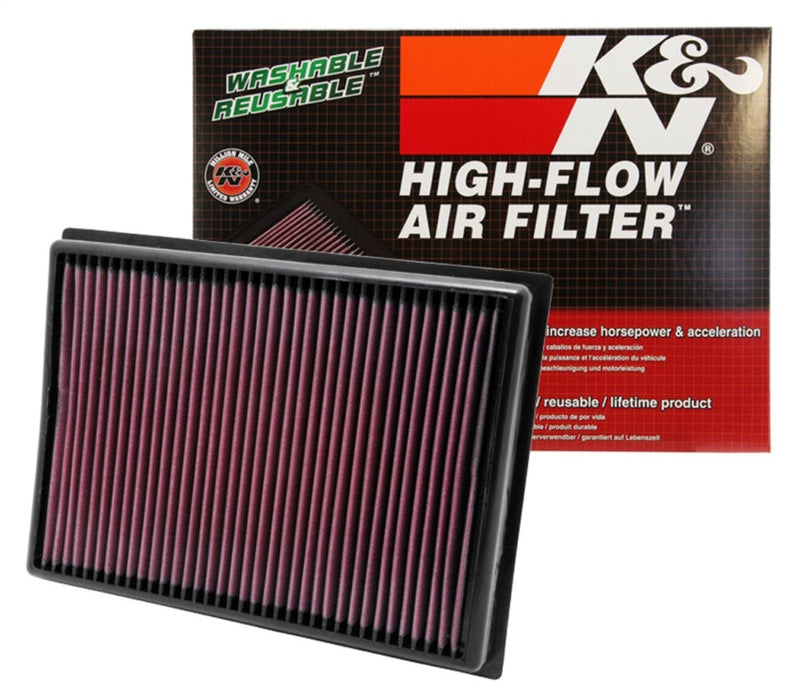 K&N 33-2438 Air Panel Filter for TOYOTA 4 RUNNER V6-4.0L F/I, 2010-2017