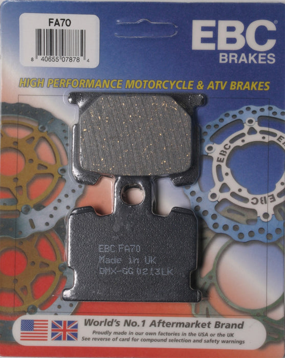 EBC Organic Brake Pads FA70