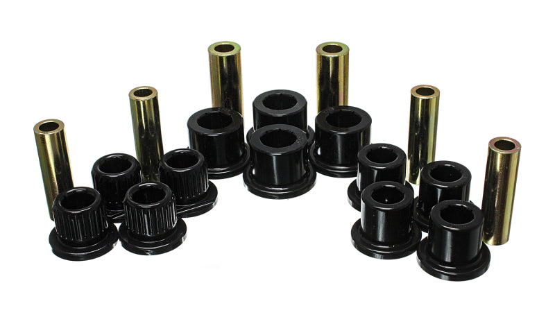 Energy Suspension 99-04 Ford F-350 2wd/F-250 SD 4wd/F-350 4wd Black Rear Leaf Spring Bushing Set 4.2147G