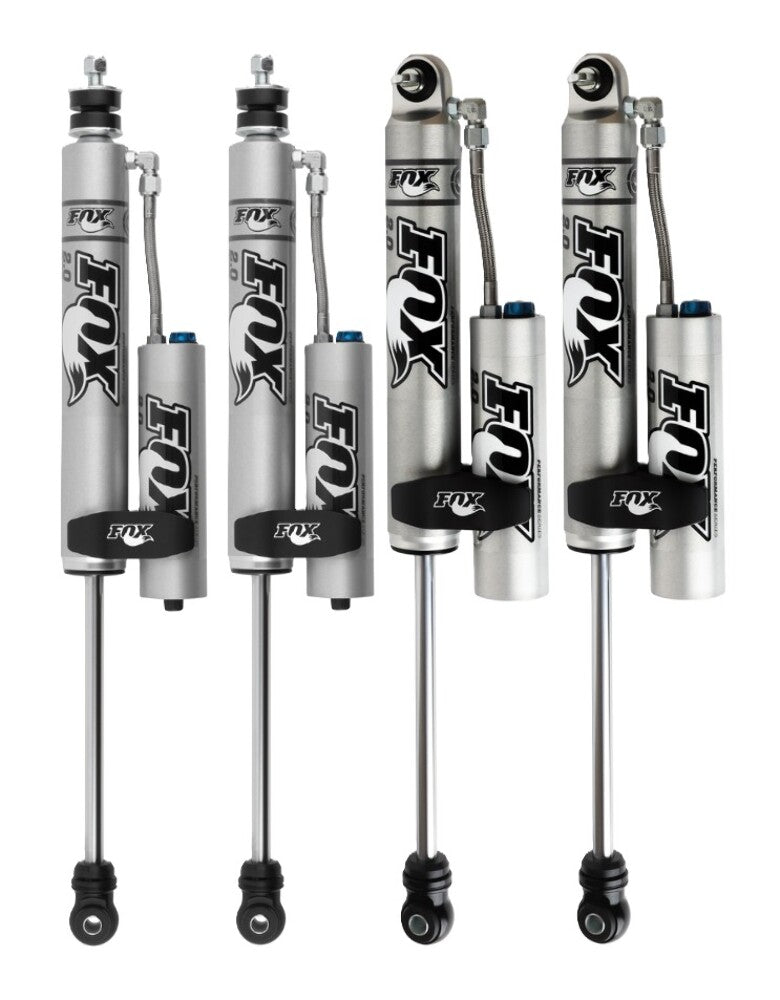 FOX 2.0 Performance Reservoir Adj Shock Set, Fits 07-16 Wrangler W/1.5-3.5" Lift JK F011
