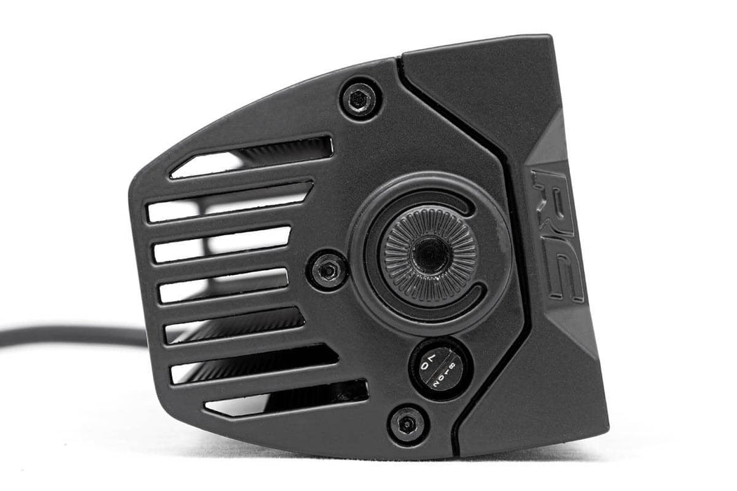 Rough Country Black Series Led Light Pair 2 Inch Amber Drl 70903BLKDRLA