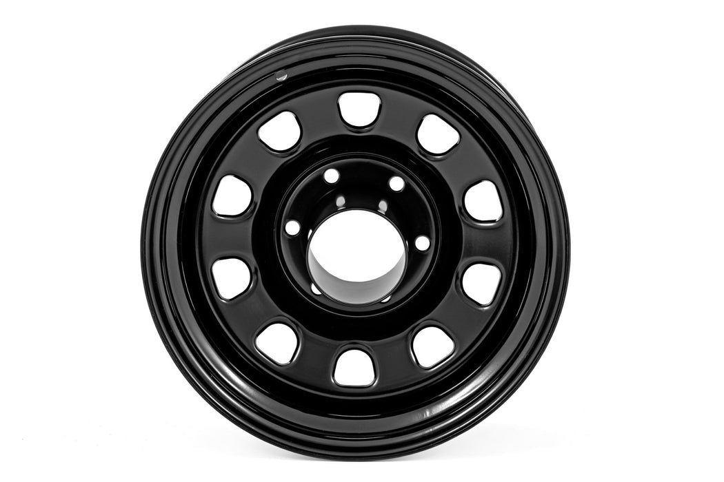 Rough Country Steel Wheel Black 15X10 5X5.5 4.25 Bore39 RC51-5185