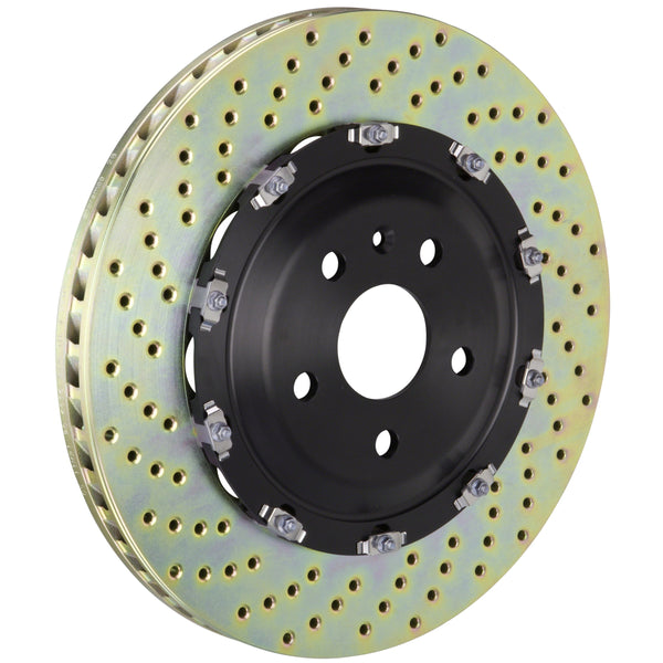 Brembo GT Front 2-Piece Rotor Kit, 365x34mm Drilled Discs, Fits 2008-2015 Audi R8, 2009-2013 Lamborghini Gallardo 101.9007A