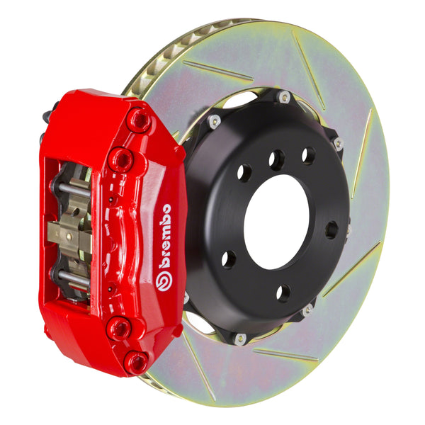 Brembo GT Front Big Brake Kit, 4-Piston Red Calipers, 328x28mm Type-1 Slotted 2-Piece Rotors, Fits 1997-2001 Acura Integra 112.6003A2