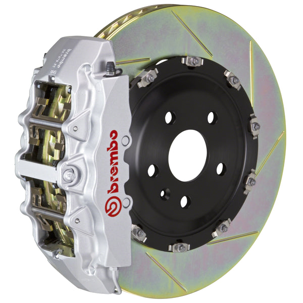 Brembo GT Front Big Brake Kit, 8-Piston Silver Calipers, 380x34mm Type-1 Slotted 2-Piece Rotors, Fits Chevrolet Silverado 1500 and more 1G2.9001A3