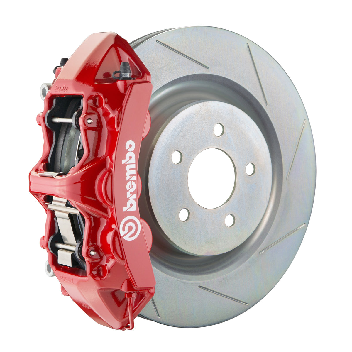 Brembo GT Front Big Brake Kit, 6-Piston Red Calipers, 355x32mm Type-1 Slotted Rotors, Fits 2016-2024 Chevrolet Camaro 1L5.8018A2