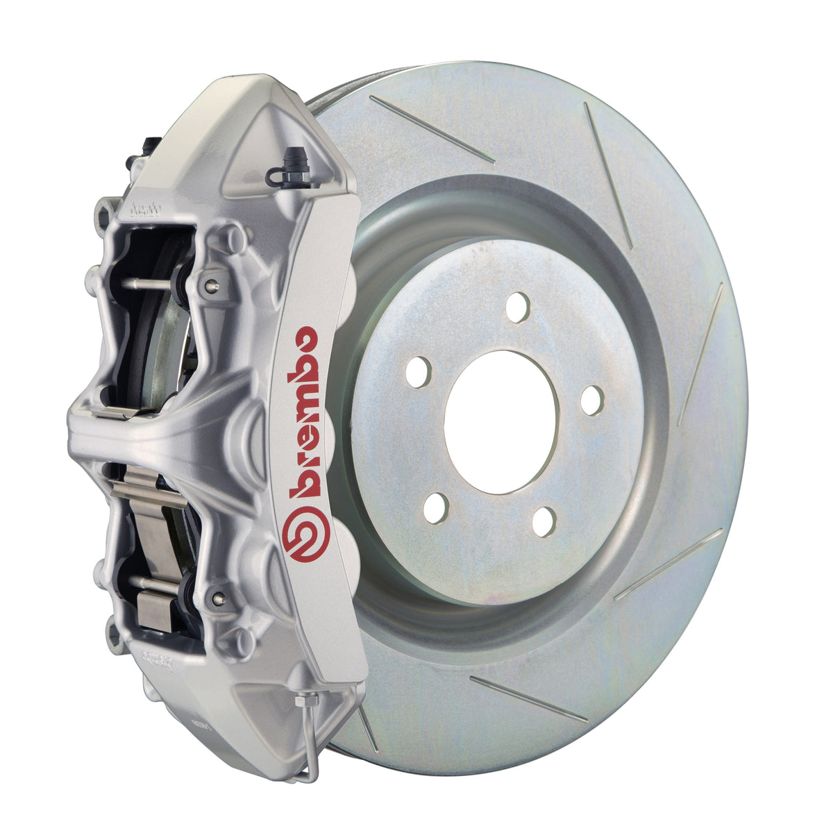 Brembo GT Front Big Brake Kit, 6-Piston Silver Calipers, 355x32mm Type-1 Slotted Rotors, Fits 2016-2024 Chevrolet Camaro 1L5.8018A3