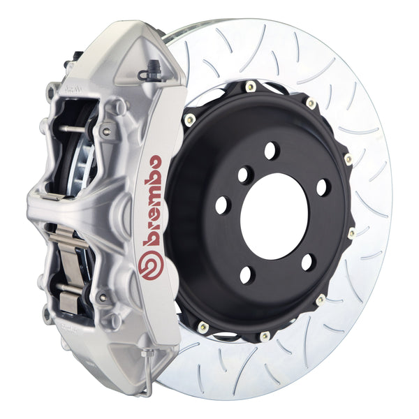 Brembo GT Rear Big Brake Kit, 6-Piston Silver Calipers, 380x32mm Type-3 Slotted 2-Piece Rotors, Fits 2000-2009 Ferrari 360, F430 2M3.9002A3