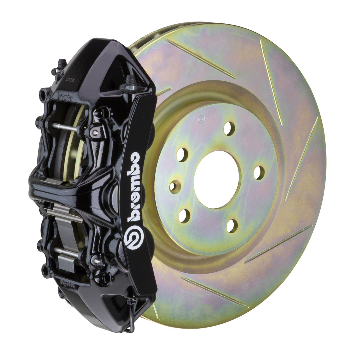 Brembo GT Front Big Brake Kit, 6-Piston Black Calipers, 355x32mm Type-1 Slotted Rotors, Fits 2010-2015 Chevrolet Camaro 1N5.8001A1