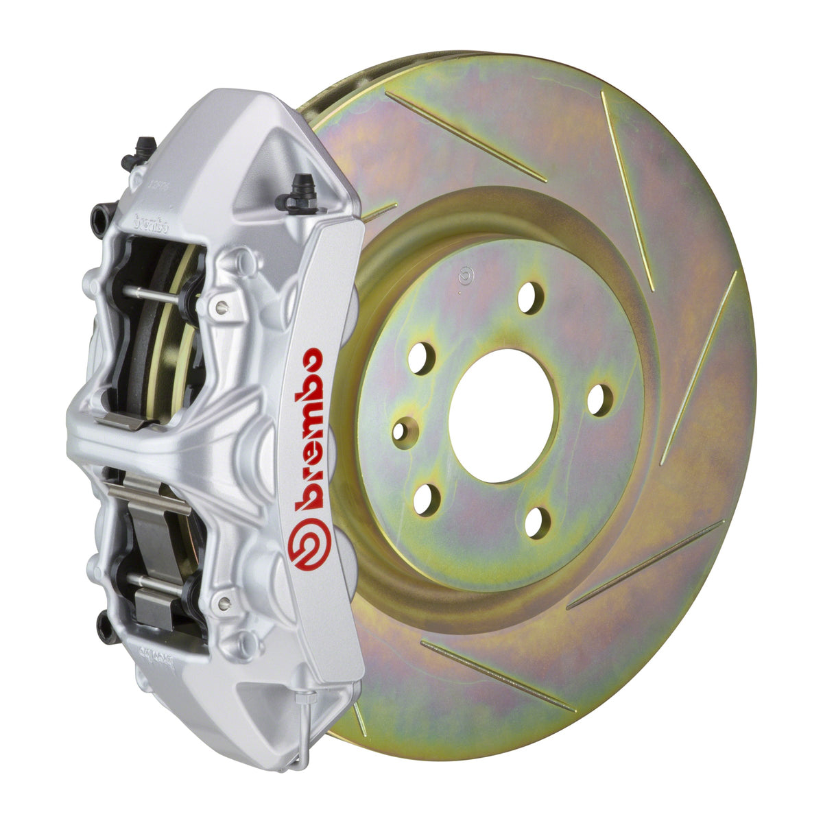 Brembo GT Front Big Brake Kit, 6-Piston Silver Calipers, 355x32mm Type-1 Slotted Rotors, Fits 2010-2015 Chevrolet Camaro 1N5.8001A3