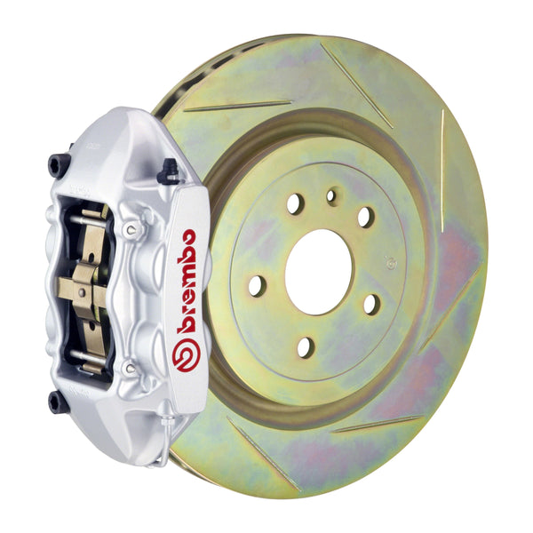 Brembo GT Front Big Brake Kit, 4-Piston Silver Calipers, 336x28mm Type-1 Slotted Rotors, Fits 2011-2018 Ford Focus 1P5.7002A3