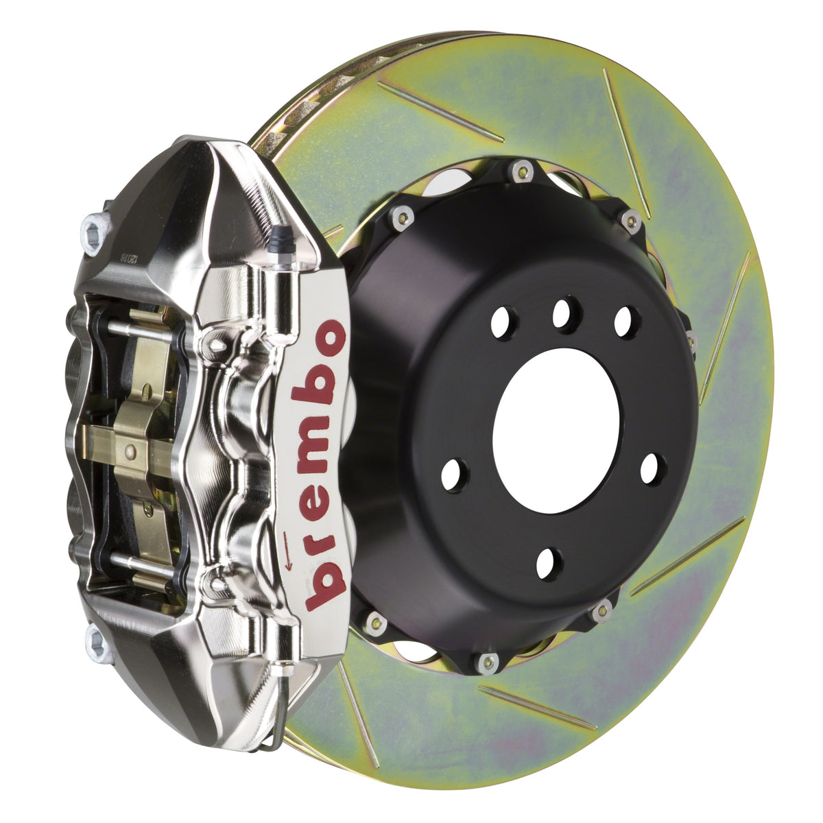 Brembo GT-R Rear Big Brake Kit, 4-Piston Nickel Plated Calipers, 380x28mm Type-1 Slotted 2-Piece Rotors, Fits 2023-2025 Nissan Z 2P2.9069AR