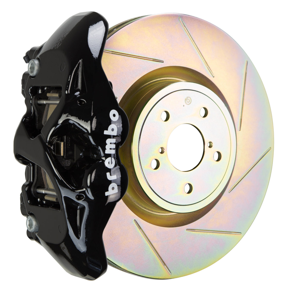 Brembo GT Front Big Brake Kit, 4-Piston Black Calipers, 326x30mm Type-1 Slotted Rotors, Fits 2013-2024 Subaru BRZ and more 1S5.6003A1