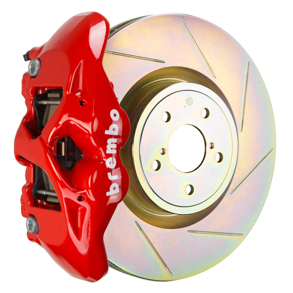 Brembo GT Front Big Brake Kit, 4-Piston Red Calipers, 326x30mm Type-1 Slotted Rotors, Fits 2015-2021 Subaru WRX 1S5.6002A2
