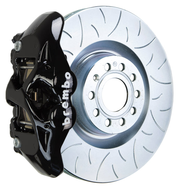 Brembo GT Front Big Brake Kit, 4-Piston Black Calipers, 345x30mm Type-3 Slotted Rotors, Fits 2009-2017 Volkswagen CC and more 1S5.8002A1