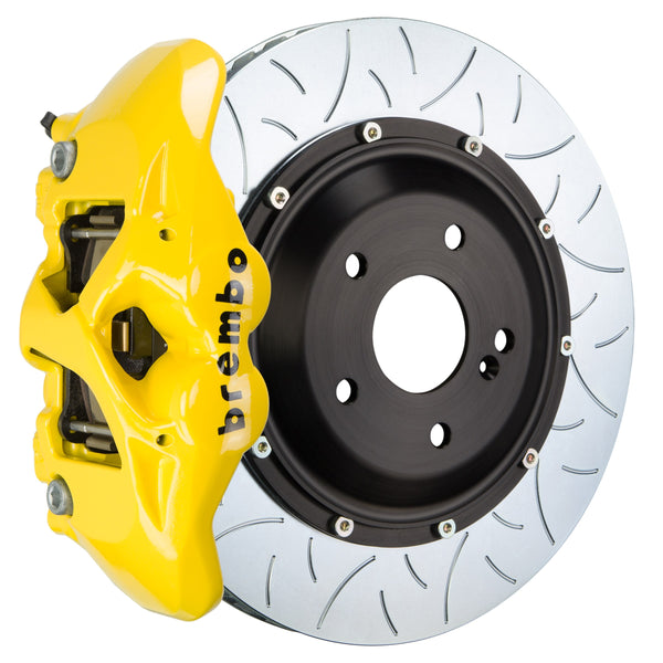 Brembo GT Rear Big Brake Kit, 4-Piston Yellow Calipers, 380x28mm Type-3 Slotted 2-Piece Rotors, Fits 2021-2025 BMW 430i and more 2S3.9020A5